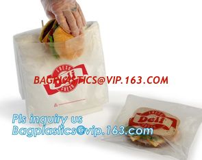 China food grade LDPE Top Load saddle slider bag, Saddle deli bag with bottom slider for packing food, Biodegradable k s supplier