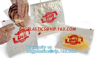 China PE slider zipper saddle deli bag, Biodegradable k saddle deli bag, saddle deli slider bag, LDPE Custom Saddle deli supplier