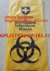 China trash bag for infecciosas, hospital use, biohazardous refuse bag, biodegradable compostable medical biohazard bags with supplier