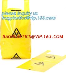 China 44 Gallon 37&quot; X 50&quot; Red Isolation Infectious Waste Bag / Biohazard Bag Linear Low Density 3.0 Mil, bagplastics, bagease supplier