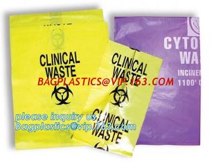 China Clinical waste bags, clinical medial bags, clinical biohazard waste diposal bags, autoclavable biohazardous bags, medial supplier