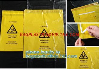 China medical trash bin liner bags biohazard waste garbage bags, Health Hazards bags, biohazard waste bags medical waste bag, supplier