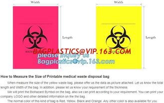 China infectious medical waste disposal plastic bag, plastic clinical waste bag, medical waste bag biohazard bag, bagease supplier