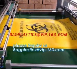 China Biohazard liner bags, drawstring liner, drawtape liner, clinical, medical, hospital, healthcare, medication, supplies supplier