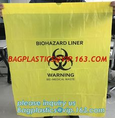 China Customized HDPE t-shirt plastic garbage bags for medical disposal yellow biohazard medical waste bag, bagplastics, bagpa supplier