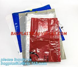 China Customized plastic biohazard medical waste drawstring bag, Drawstring Biohazard Bags,Durable Autoclave Medical Packaging supplier