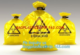 China Color Custom Super Large Biohazard Waste Bag, Biohazard Collection Bags/Custom Colored sterile medical bags bags for Lab supplier