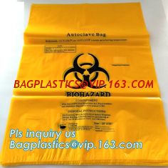 China Bio Degradable Hospital Biohazard Waste Garbage Plastic Rubbish Bag For Garbage, Biodegradable Medical Biohazard Waste B supplier