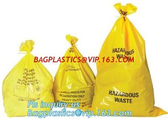 China Biodegradable Medical Drawstring medical biohazard waste disposal supplies LDPE plastic autoclave bags, bagease, pac, sa supplier