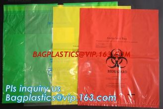 China Biohazard disposable medical sterilization retort pouch bags hospital medical waste garbage biohazard bag, bagplastics supplier