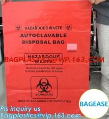 China Customized color biohazard medical waste drawstring bag drawtape bag, biohazard medical waste bags for clinical waste,ye supplier