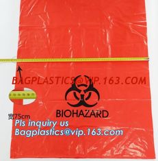 China 8-10 Gallon Medical Waste Trash Bags Compostable Biohazard Waste Bags Infectious Waste Basure Infecciosa Bags, bagplasti supplier