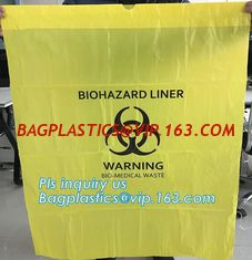 China Commercial grade plastic biohazard waste bags medical waste bag, OEM Red Isolation Infectious Waste Bag Biohazard Bags o supplier
