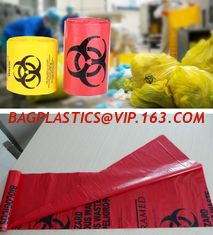 China Biodegradable Plastic Hospital biohazard waste bags, Soiled Linen Bags, autoclavable ldpe medical biohazard waste plasti supplier