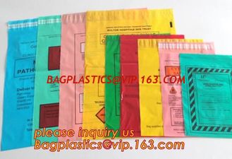 China environmental intaglio printed packaging plastic bag , Clear LDPE Medical Specimen plastic bags, Zip-lock Bag Medical Sp supplier