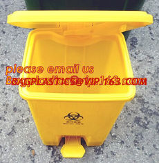 China 50L Street Stand Sanitary Waste Garbage Collected Plastic Trash Bin, 240 L trash cans trash container medical trash bin supplier