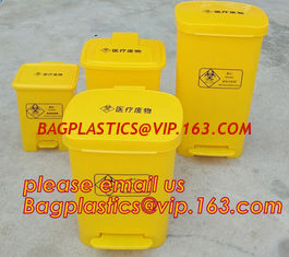 China HDPE garbage bin with wheels and lid plastic trash bin, Kitchen accessories Double-bucket pull out garbage trash bin supplier