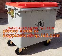 China Trash Can industrial trash bin, Control Liter HDPE Outdoor Plastic Trash Can plastic street waste bin with pedal supplier