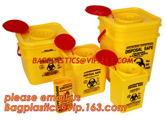 China for hospital use Medical waste sharps container, Sharps Box/ sharps containers, sharpsguard yellow lid 1 ltr sharps, sha supplier
