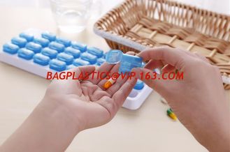 China 7 Day Weekly Medicine Pill Organizer Am Pm Pill Box And Tablet Splitter Single Color Combine For Promotion supplier