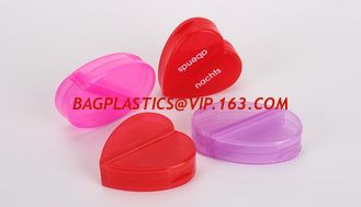 China one week 28case plastic spring pill container travel pill case, one day 4case heart shape pill container pill case medic supplier