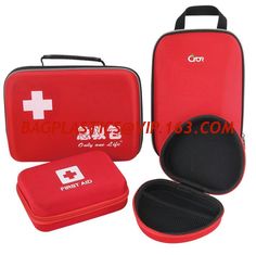 China Multi Function Portable Red PVC Empty Medical First Aid Kit Bags, Empty Bags,First Aid Kit Bag,Travel First Aid Bags supplier