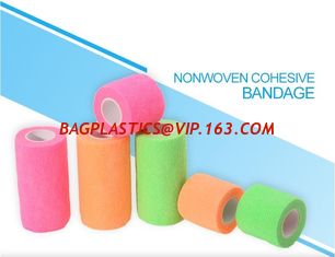 China Water resistant best quality beautiful cohesive vet bandages, Medical surgical consumables vet colored elastic wrap cust supplier