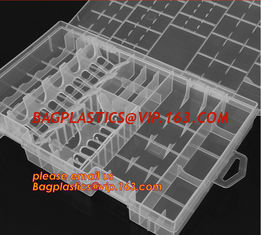 China PP plastic storage box for electronic components storage, Adjustable Storage Box Plastic Case Home Organizer Jewelry Bea supplier
