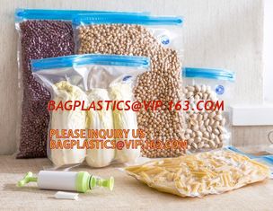 China Eco- friendly Texture Vacuum Food Storage Plastic Bag Rolls Moisture Proof Vacuum Sealer Bag Rolls For Food Vacuum Food supplier