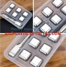 China Free Stainless Steel Ice Cube Dice Ice Cube Whisky Stone, New Stainless steel ice cubes Square shape whiskey stone, pac supplier