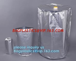 China IBC foil Liner for bulk juice wine, Liquid packaging boxes storage carton ibc alunimium bag, Round Bottom Flexible Drum supplier