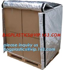 China Aluminum Foil Bubble Insulation Material Vapour Battier Pallet Cover, Thermal insulated pallet blankets, supplier