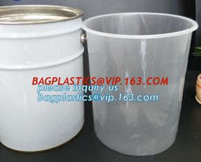 China gallon bucket liner rigid plastic pail liner, PE Round pond liner round raised rigid pond liner 500liter, pp steel pail supplier