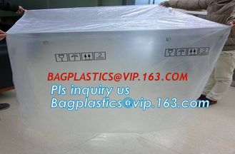 China LDPE bag Large square bottom bag on roll pallet cover bag rubbish bag Garbage bag HDPE bag, reusable pallet wrap top cov supplier