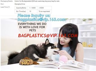 China Pet Product Biodegradable Dog Waste Bag/ Dog Poop Bag with Dispenser, Pet supplies grooming kit Dogs poop bag Outdoor Wa supplier