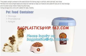 China Pet Food Large Container Dog Cat Animal Storage Bin Dry Feed Seed 30L Containers, 10L Plastic Pet Dog Food Storage Conta supplier