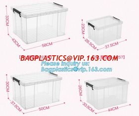 China Household Multi-function Large Size Clear Plastic Storage Box Sundry Clothes Storage Box With Lid, First Aid Plastic Tra supplier
