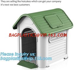 China Indoor &amp;outdoor portable waterproof plastic dog house, large pet dog cage box kennel house , Manufacturer wholesale outd supplier