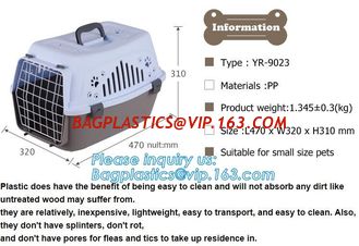 China Transport Box Pet Air Box Travel Carrier Cages Portable Plastic Dog Carrier, Dog Box Cages------Durable Plastic Aviation supplier