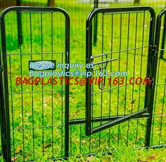 China Aluminum simple easily assembled Big single-door large steel dog animal cage, Puppy Cage 8 Panel Metal Fence Run Garden supplier