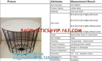 China Glass top metal wire rose gold round coffee table, Outdoor Furniture Commercial Furniture Polywood Furniture Metal table supplier