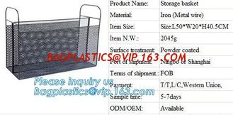 China Metal wire magazine office document file holder storage shelf organizer basket, office home organizer tabletop desk top supplier