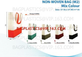 China recycle printable non woven bag,non woven carry bag,non woven tote bag, Promotional pp coated custom printed recycled ec supplier