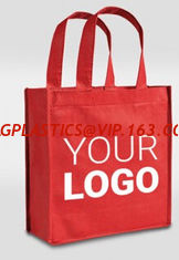 China Custom Logo Printed Eco Friendly Tote Shopping Carry Fabric PP Laminated Recyclable Non Woven Bag, Promotional PP Non Wo supplier