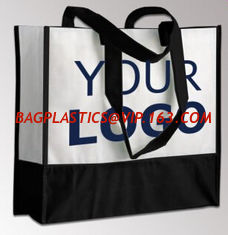 China Tote shopping bag supplier recyclable pp laminated non woven bag, custom laminated pp non woven shopping bag, non-woven supplier