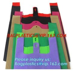 China pp non woven t shirt bag, handy bag, handle bag, non woven fabric vest handle bag, vest carrier, handy bag, grocery hand supplier