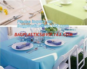 China Household cleaning Wipes items non woven disposable table cloth, Disposable TNT Table Cloth nonwoven spunbond polypropyl supplier