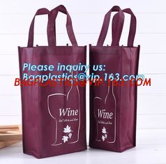 China quality supplier durable non-woven Reusable Polypropylene non woven wine bag, Fashion fancy wine bag/insulated non woven supplier
