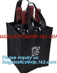 China Recycle Durable Two Bottles Non Woven Wine Bag, customized high quality non woven fabric wine bottle bags, bagease, pac supplier