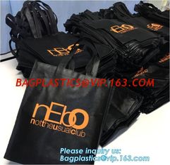 China Wholesale high promotion laminated recyclable advertising logo pp printing grocery custom tote shopping non woven bag supplier